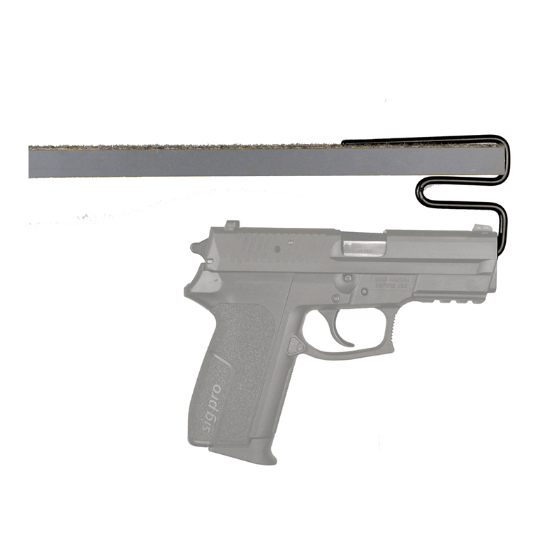 4 Gun Pistol Rack Black Metal Vinyl Coated Handgun Safe Storage Revolver Holder for sale online 